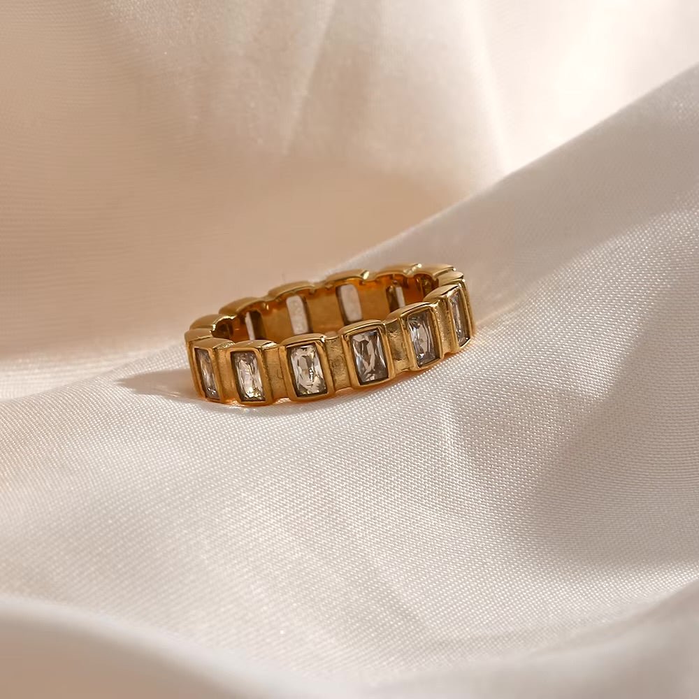 Kristallgold Ring