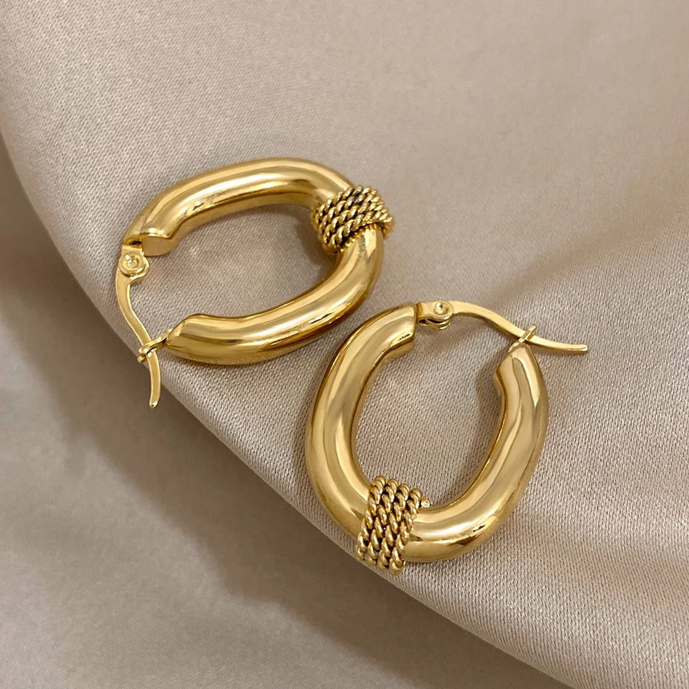 Micara - Braided Loops - Ohrringe