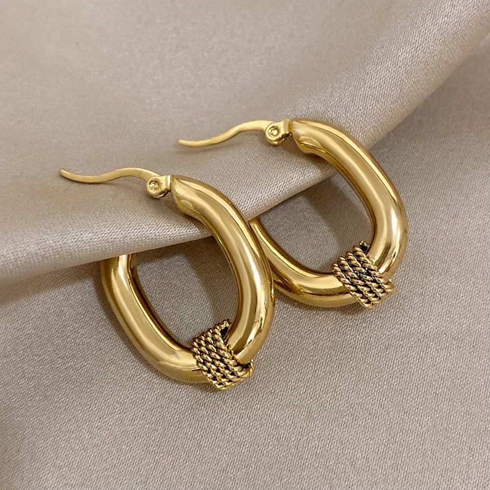 Micara - Braided Loops - Ohrringe