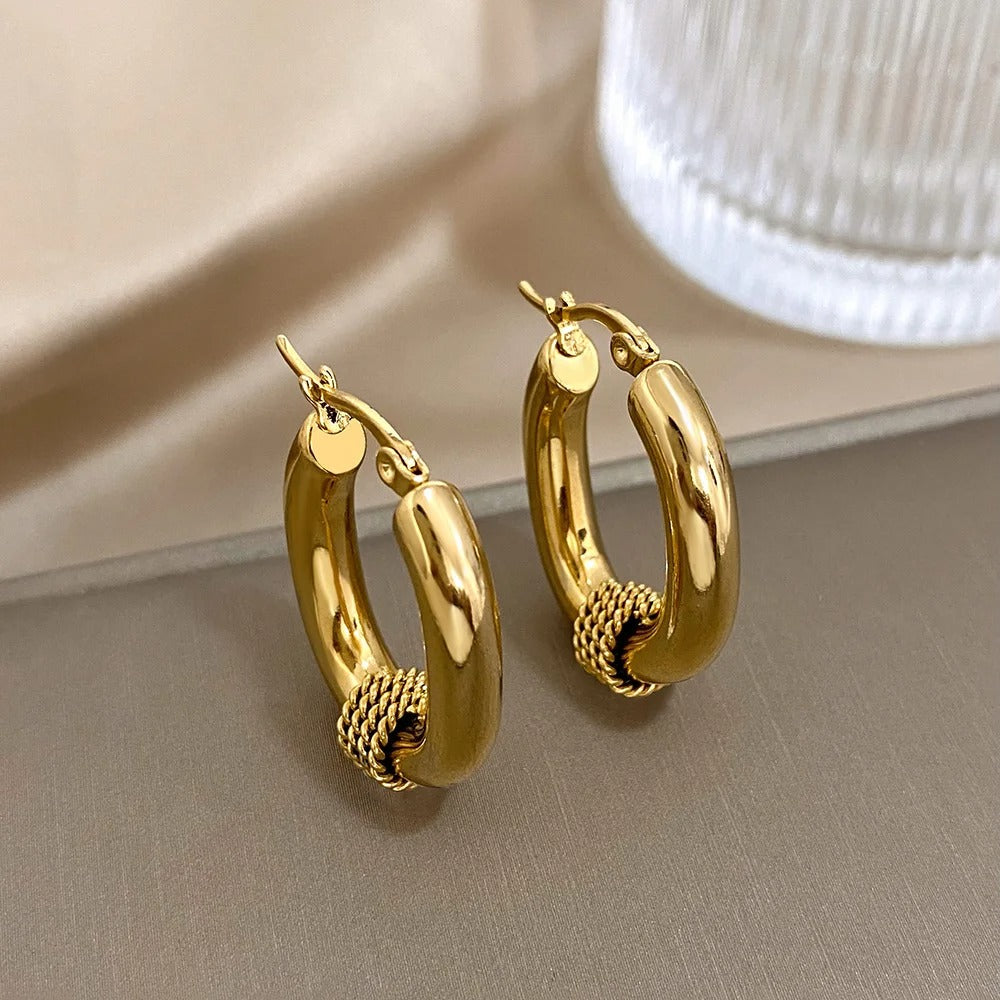 Micara - Braided Loops - Ohrringe