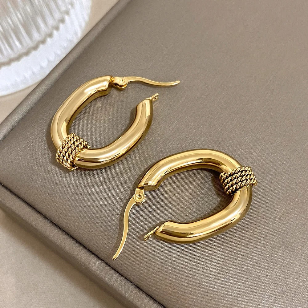 Micara - Braided Loops - Ohrringe