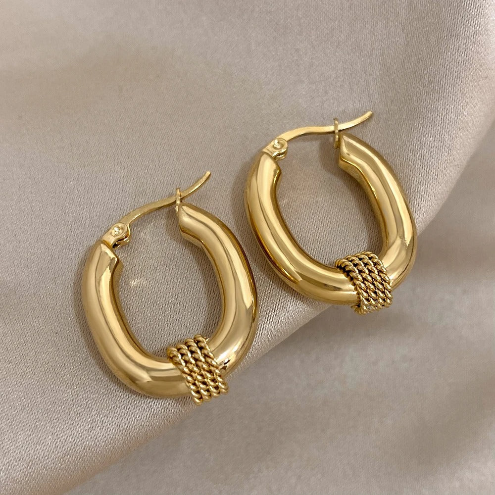 Micara - Braided Loops - Ohrringe