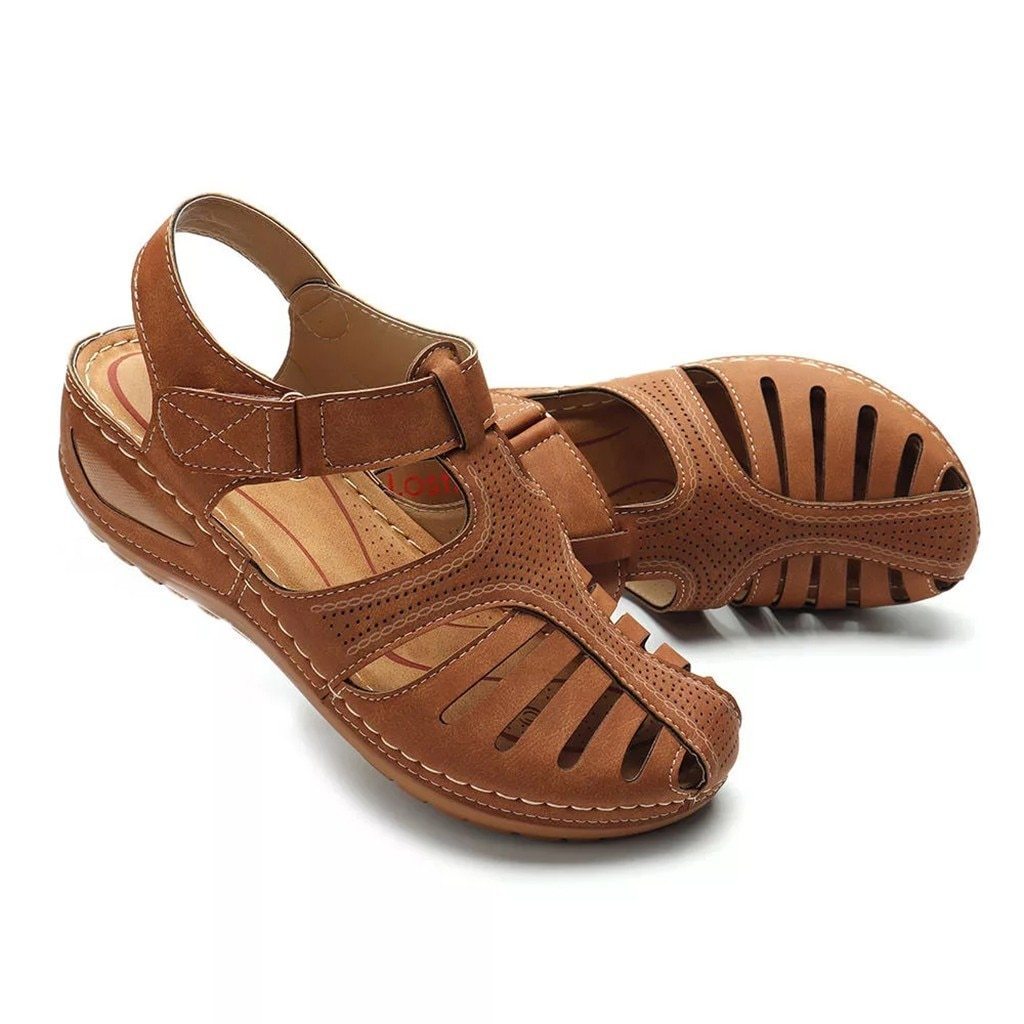 Alena fit – atmungsaktive sandale mit niedrigem absatz und korrekturfunktion