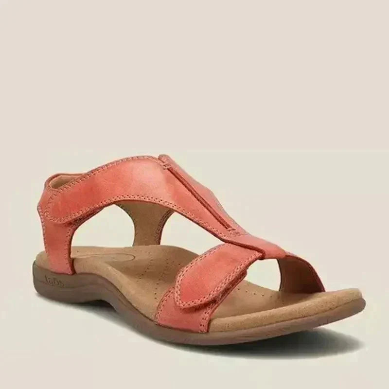Katie verstellbare sommersandalen aus leder mit fußgewölbeunterstützung