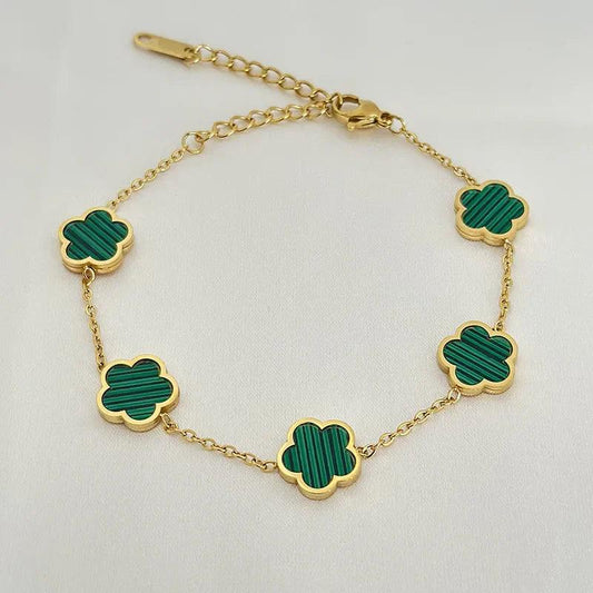 Scarlette | Luxuriöses Kleeblatt-Armband
