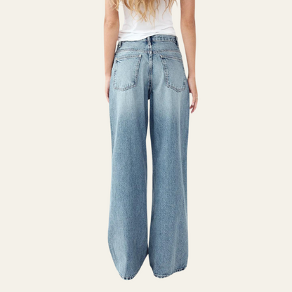 Candice™ - Denim Weitbein-Jeans