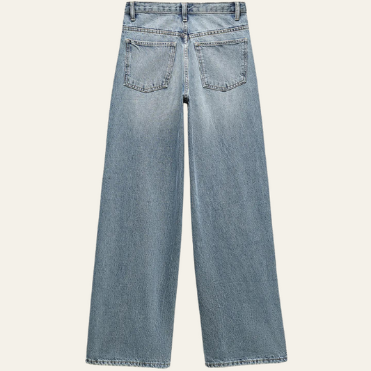 Candice™ - Denim Weitbein-Jeans