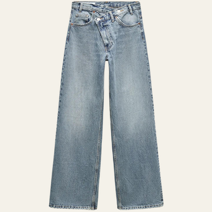 Candice™ - Denim Weitbein-Jeans