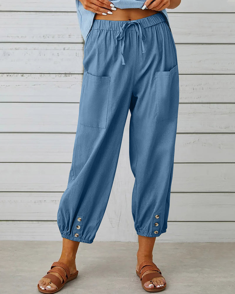 Hanna – Lockere Hose mit hoher Taille