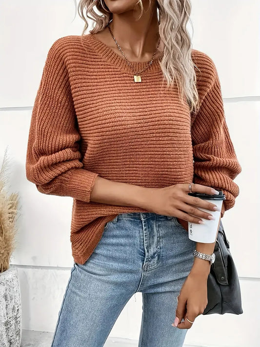 Olympia - Schlichter Pullover mit Knopfleiste am Rücken