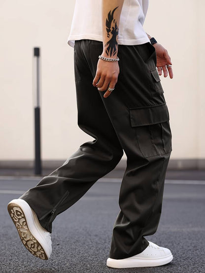 Callista – cargohose mit geradem bein und mehreren taschen für herren