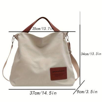 AdeleBag – Schlichte Umhängetasche aus Canvas