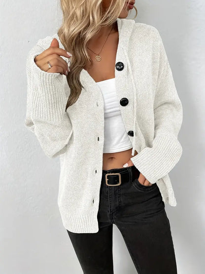 Sarah – stylischer cardigan mit knopfleiste