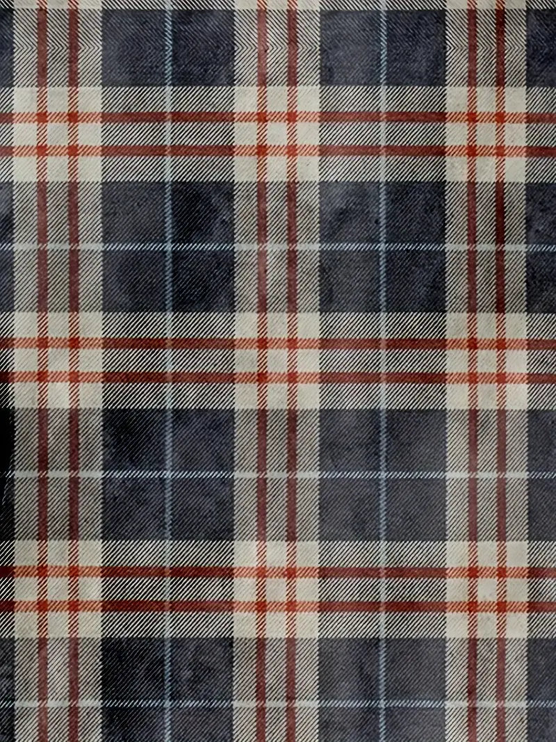 Jack – retro-fleecejacke mit karomuster für herren