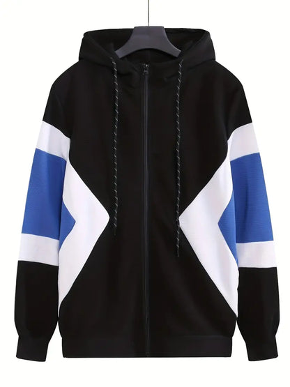 Riley – farbblock-hoodie für männer