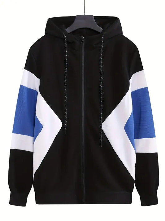 Riley – farbblock-hoodie für männer