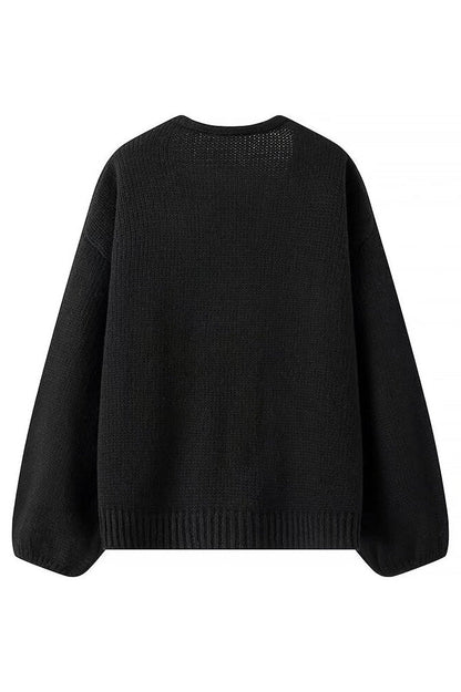 Strickjacke mit Kronen