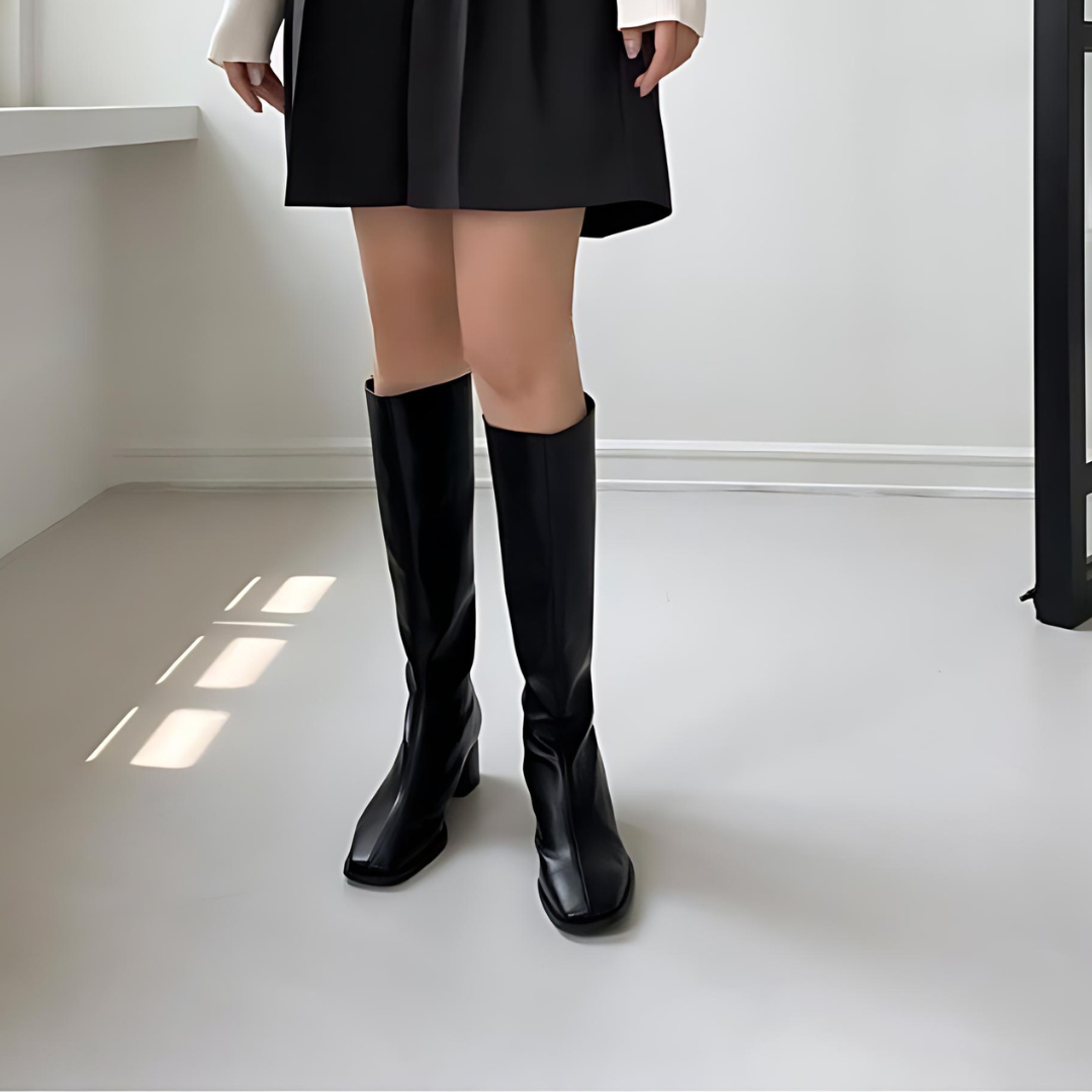 Franziska™ - Kniehohe Stiefel mit Absatz