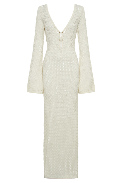 Stuttgart | Elegantes, lockeres Kleid mit weißer Naht