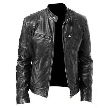 Lucas – herren winddefender lederjacke