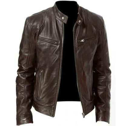 Lucas – herren winddefender lederjacke