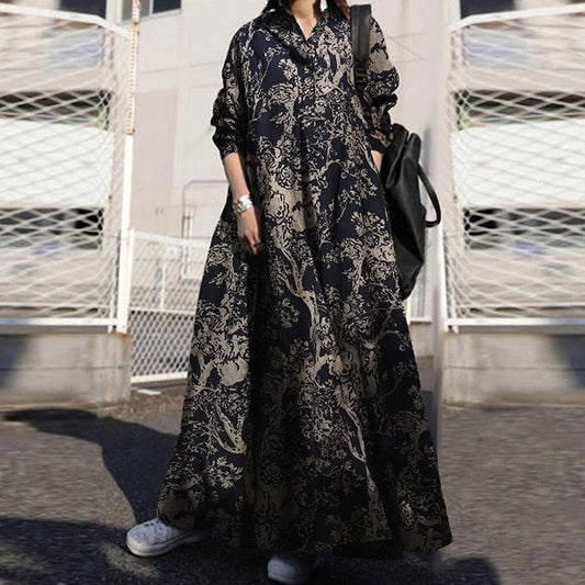 Hilma - Langes loses Kleid