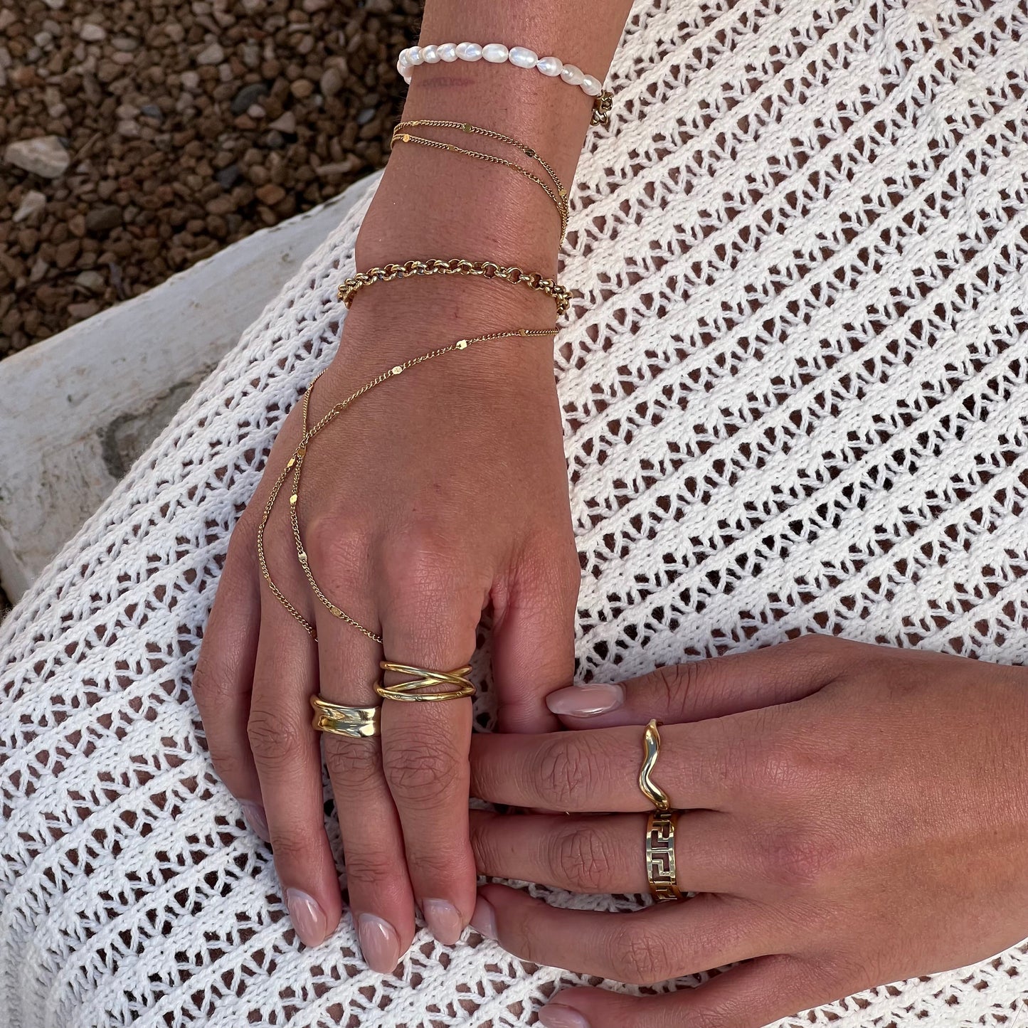 Velina - Ring mit wellenförmigem Detail