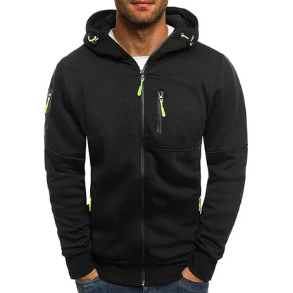 Oliver - stilvolle tech-fleece-jacke für herren