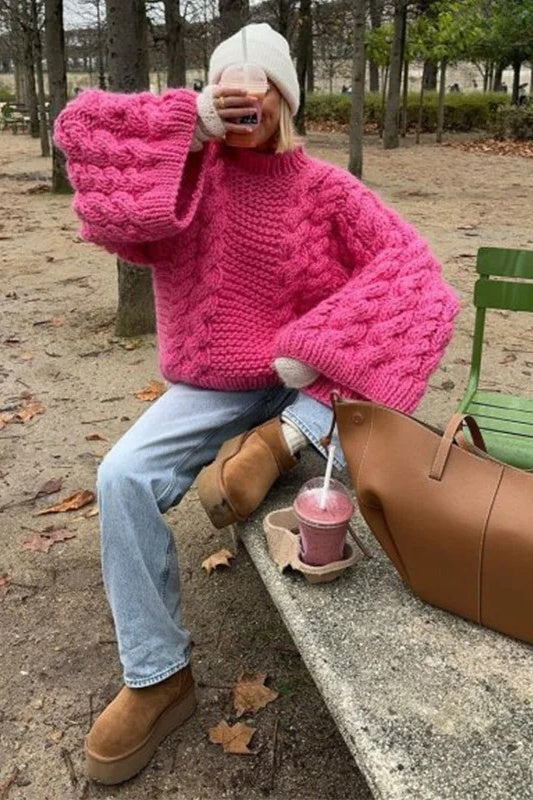 Pullover mit Glockenärmeln