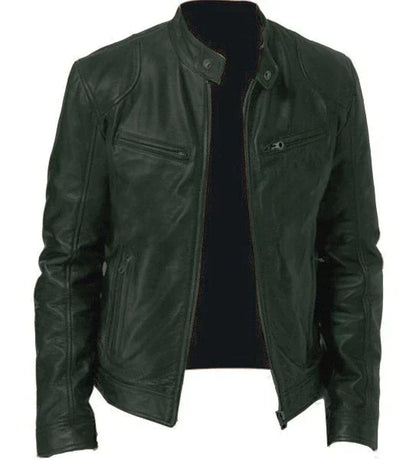 Lucas – herren winddefender lederjacke