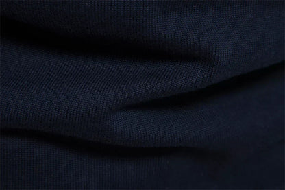 Nilo - raffinierter, gestreifter slim-fit-herrenpullover mit reißverschluss