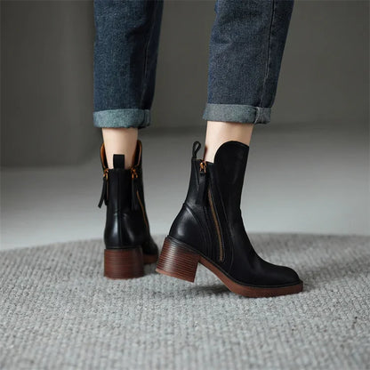 Ella™ - Lederstiefeletten
