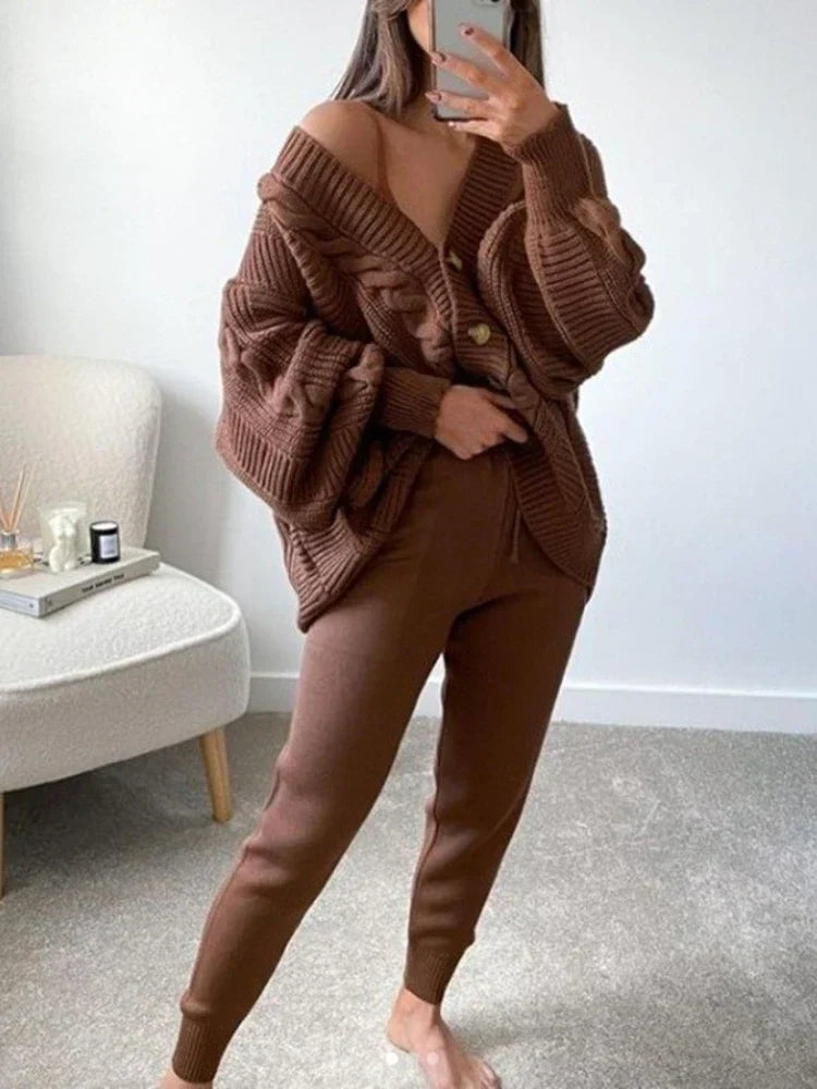Vila | Elegantes Winter-Strickset für Damen