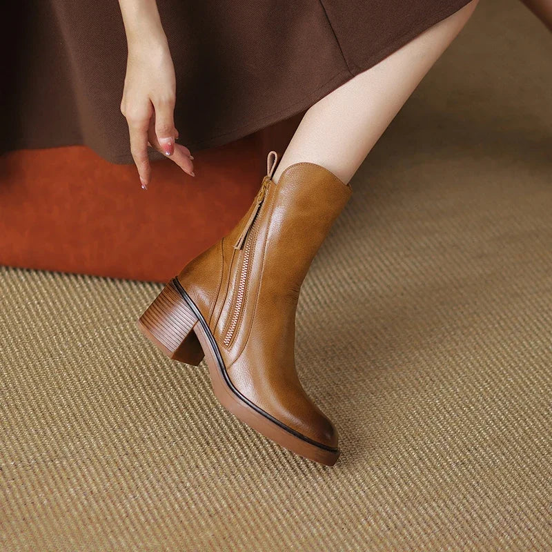 Ella™ - Lederstiefeletten