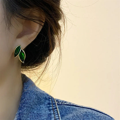 Micara - Emerald Leaf - Ohrringe