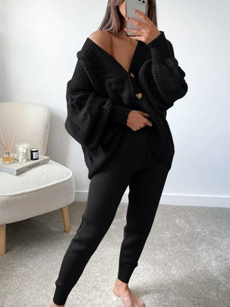 Vila | Elegantes Winter-Strickset für Damen