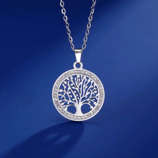 Tree of Life | Runde Anhänger Halskette
