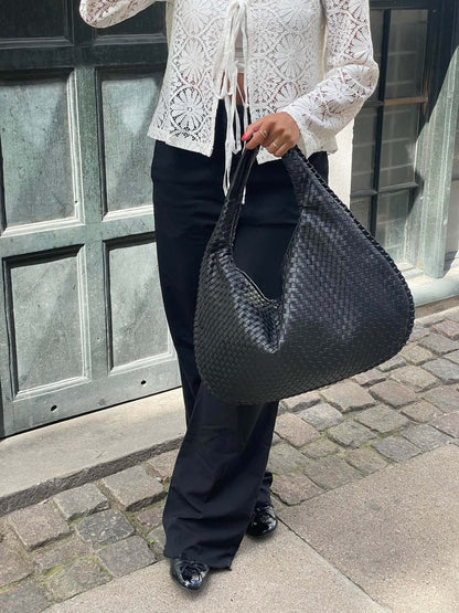 Bellachicha - Vintage Umhängetasche damen | Geflochtene Handtasche mit Reißverschluss im Sale