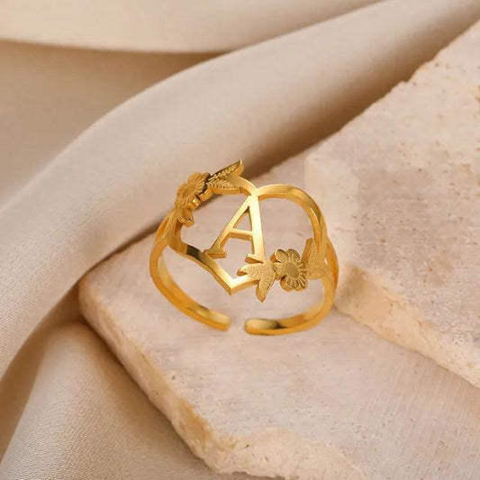 Marshien | Initialen Herz Ringe Goldschmuck