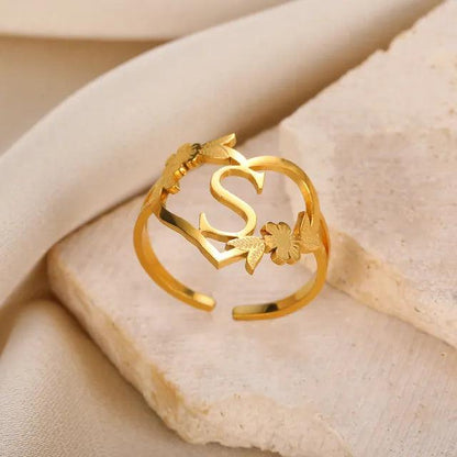 Marshien | Initialen Herz Ringe Goldschmuck