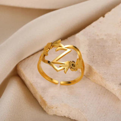 Marshien | Initialen Herz Ringe Goldschmuck