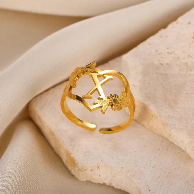 Marshien | Initialen Herz Ringe Goldschmuck