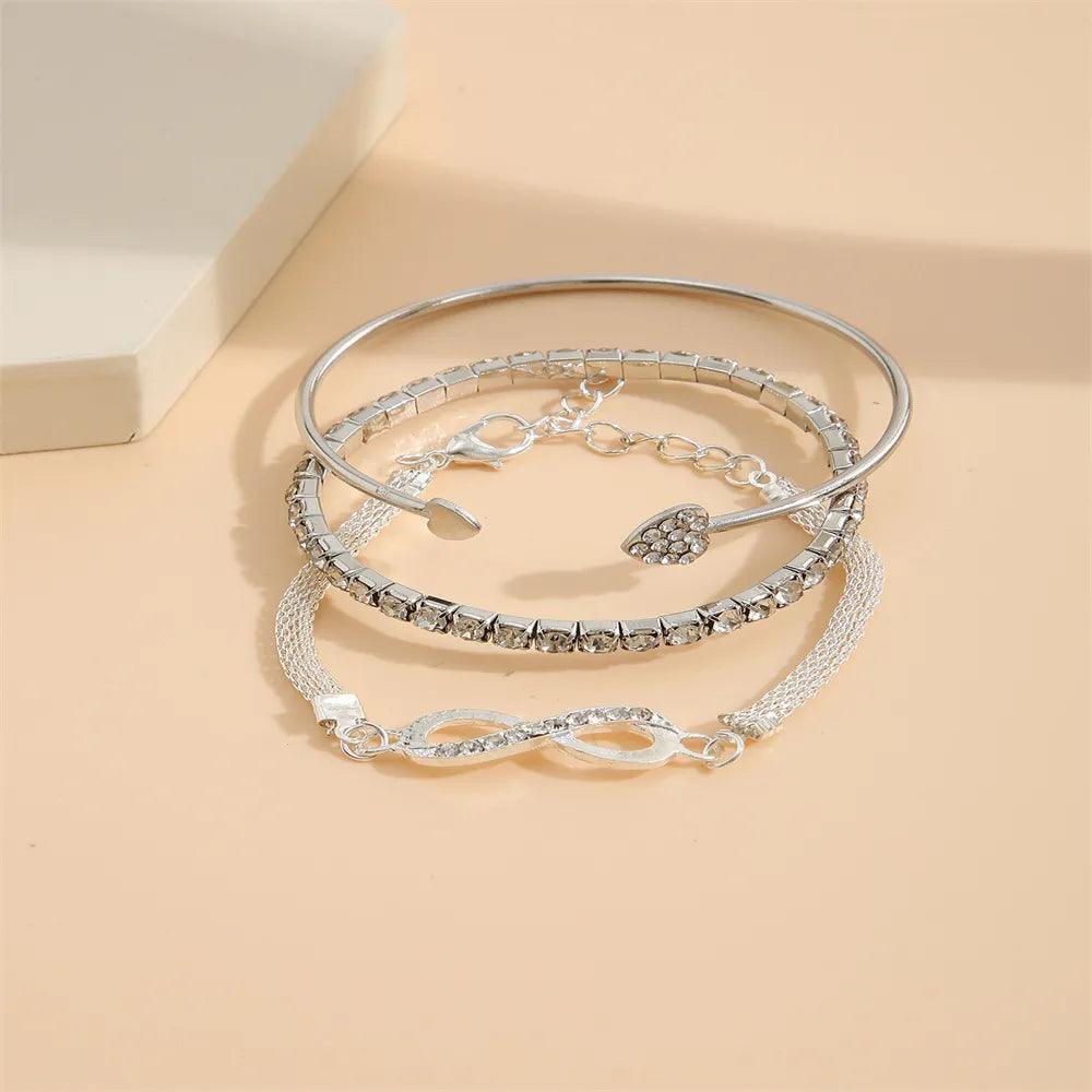 Krystall | Kristall Strass Herz Armbänder