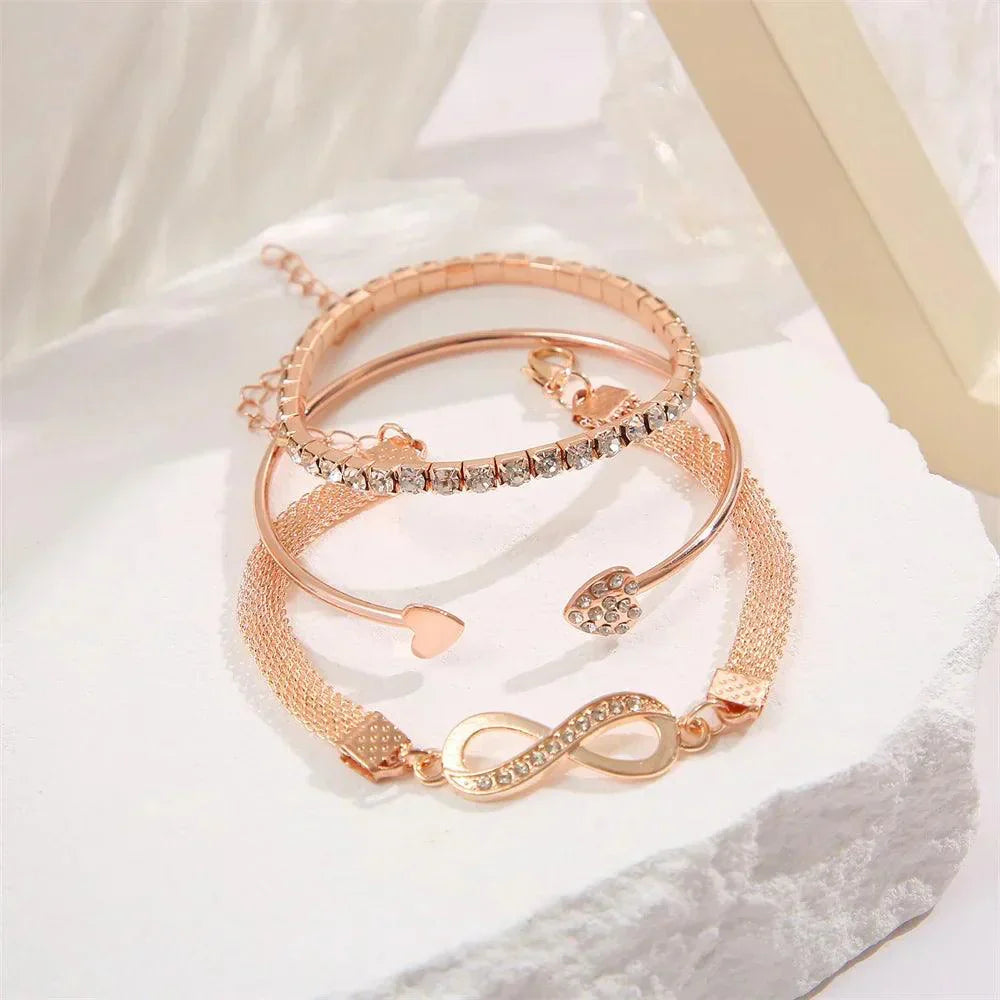 Krystall | Kristall Strass Herz Armbänder