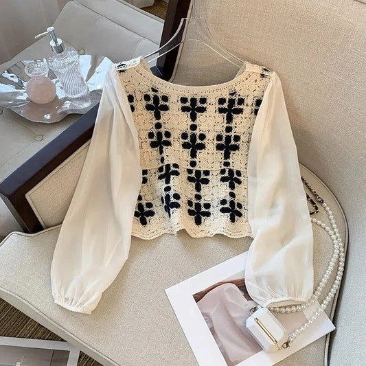 Shannon - Bluse mit Spitzenstickerei