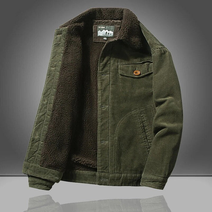 Finnio – fleecegefütterte cordjacke für herren