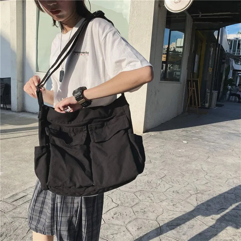 Bellachicha – Damen-Umhängetasche im Vintage-Stil aus Canvas