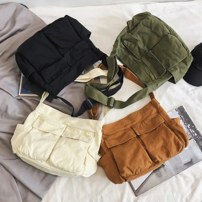 Bellachicha – Damen-Umhängetasche im Vintage-Stil aus Canvas