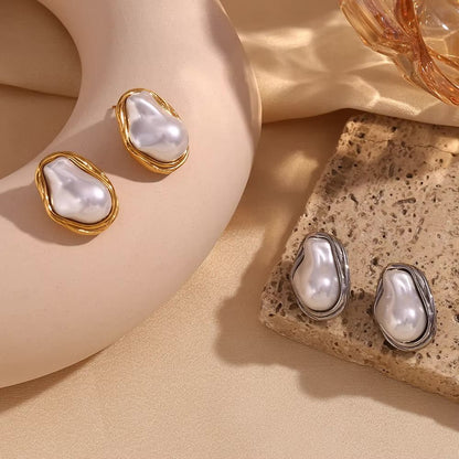 Baroque Pearl Studs