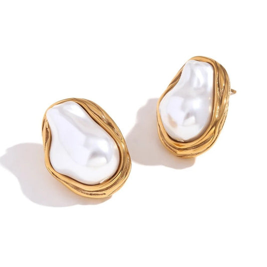 Baroque Pearl Studs
